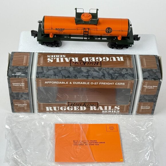 O-27 Gauge 3-Rail MTH Railking Rugged 33-7304 BNSF Railway Single Dome Tank Car - Picture 2 of 12